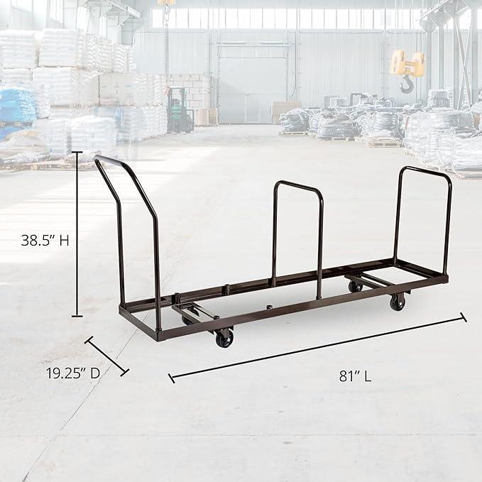 NPS® Folding Chair Dolly For Vertical storage, 35 Chair Capacity