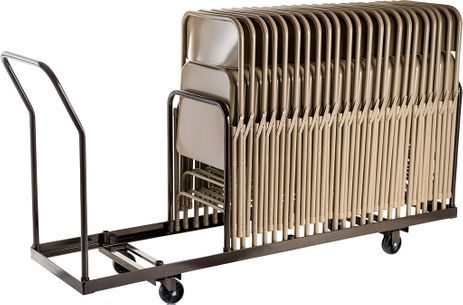NPS® Folding Chair Dolly For Vertical storage, 35 Chair Capacity