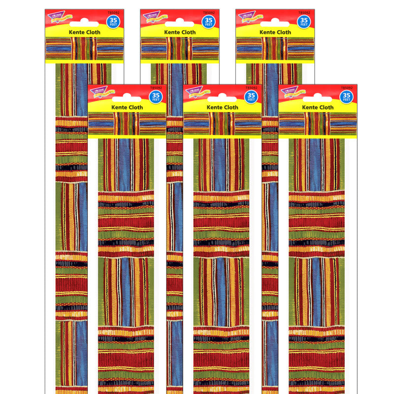 Kente Cloth Bolder Borders&reg;, 35.75' Per Pack, 6 Packs