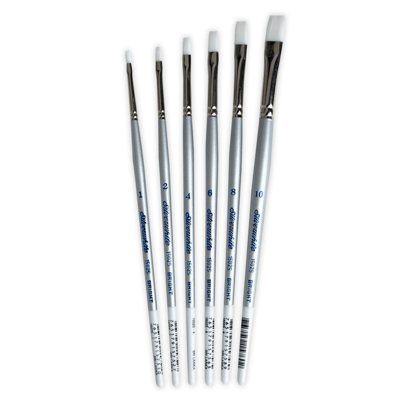 Silverwhite Brights, 6 Brushes e0a505c8653ddaf468b78344c6d57929a1e3616a