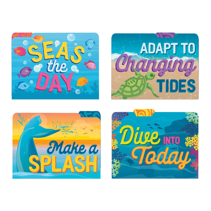 Seas the Day File Folders, Pack of 4