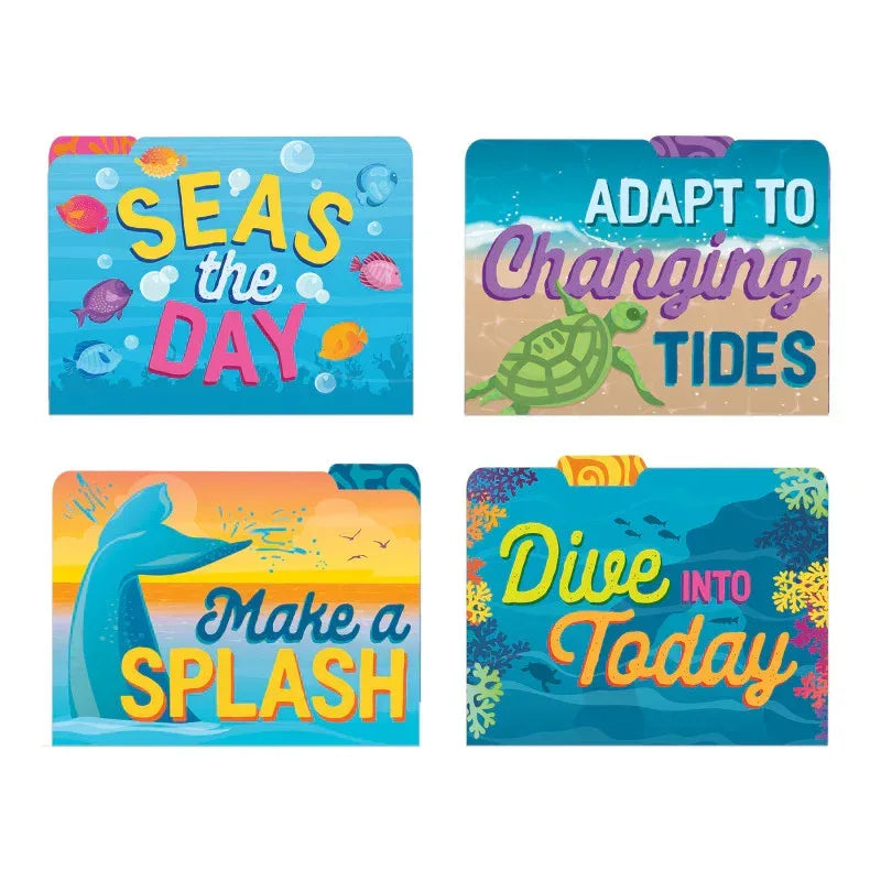 Seas the Day File Folders, Pack of 4