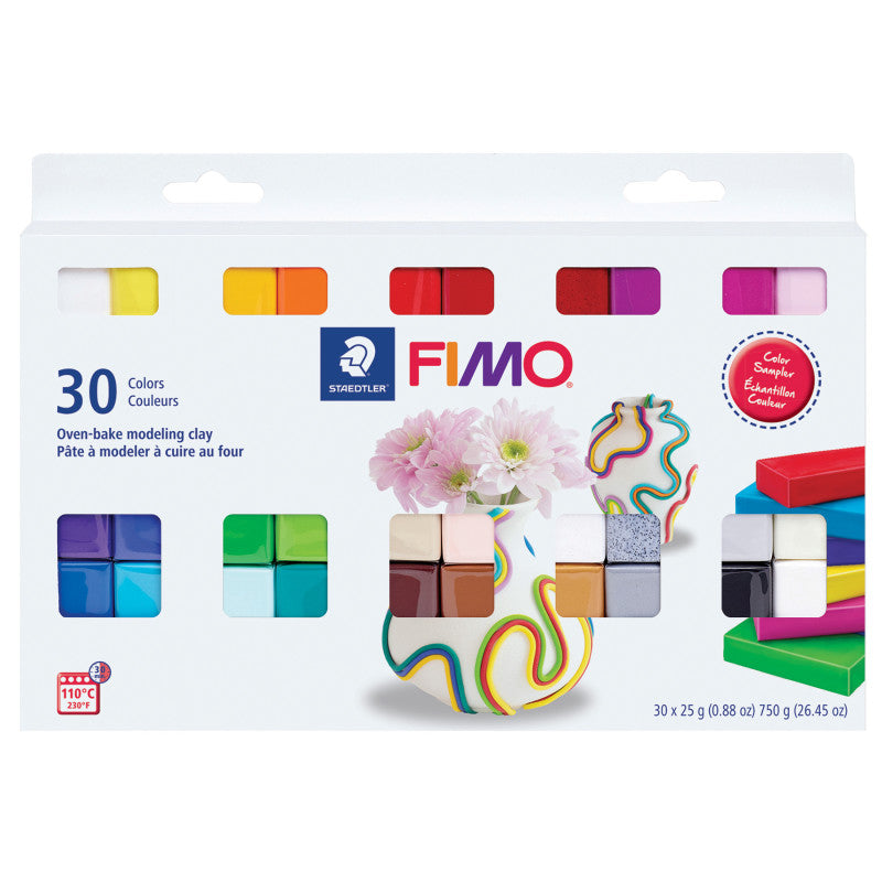 FIMOÂ® Soft Modeling Clay, 0.88 oz, Assorted Colors, Set of 30
