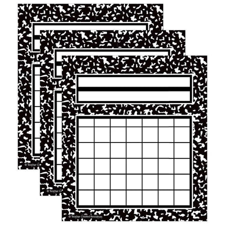 Cool for School Composition Incentive Charts, 36 Per Pack, 3 Packs