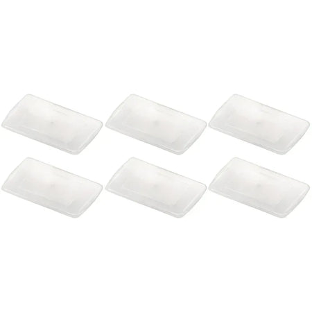 Multi-Purpose Bin Lid, Clear, Pack of 6