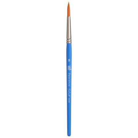 Select Artiste Round Brush, Synthetic Bristles, Short Handle Mixed Media Paintbrush, Jewel Blue, Size 8, 1 Count