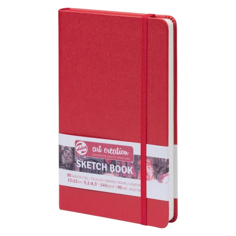 Sketchbook, 80 Sheets, 90lbs, Red Cover, 5.1" x 8.3"