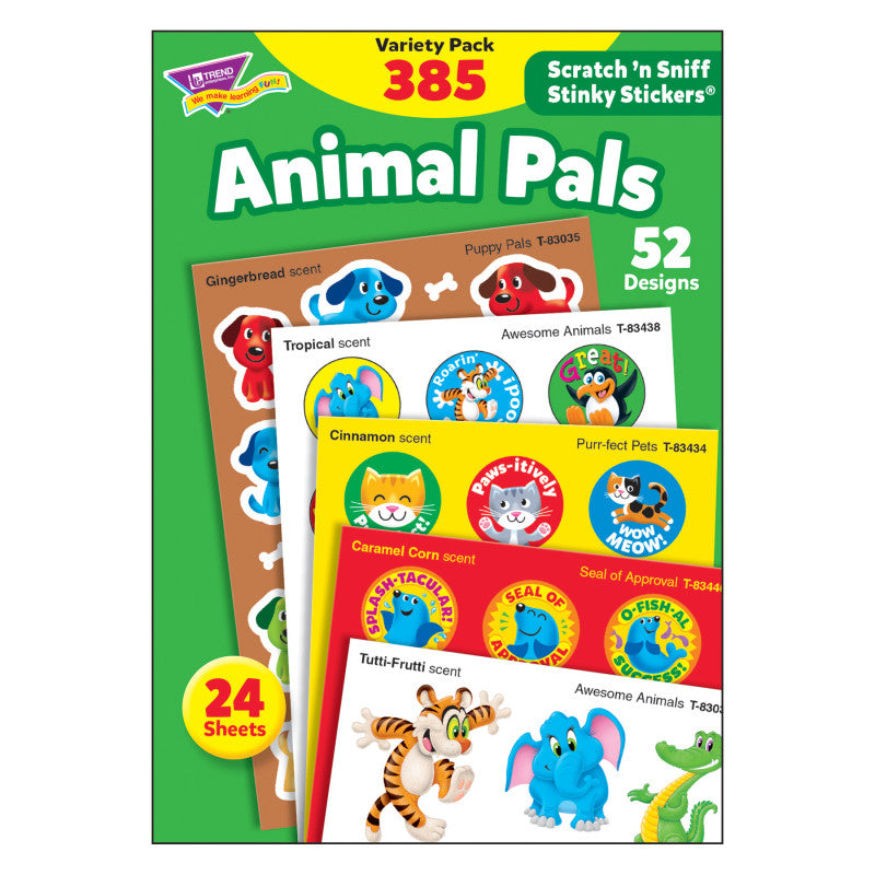 Animal Pals Stinky Stickers&reg; Variety Pack, 385 ct.