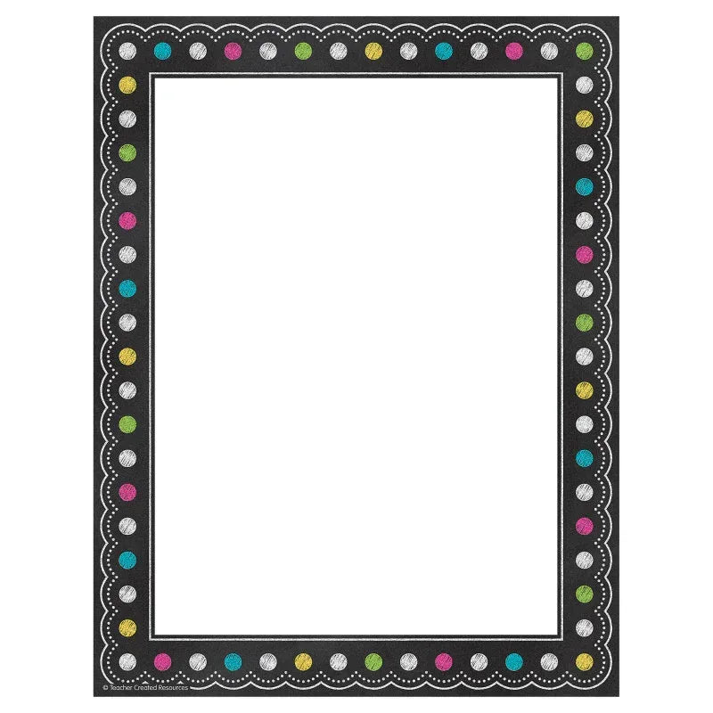 Chalkboard Brights Computer Paper, 50 Sheets