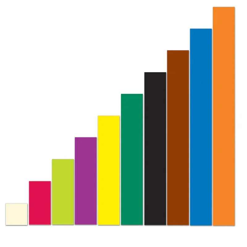 Magnetic Cuisenaire&reg; Rods, Pack of 64
