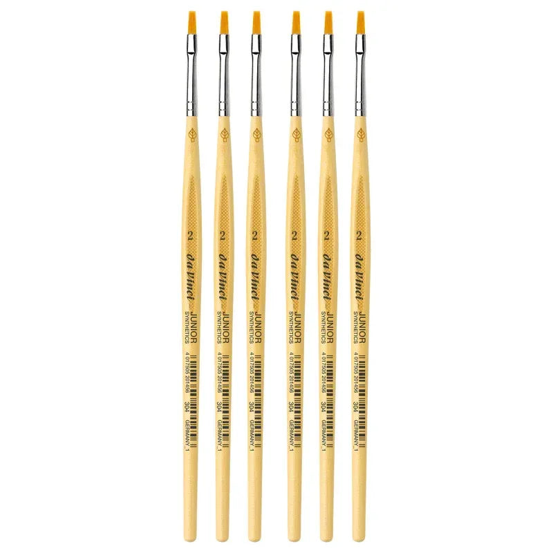 JUNIOR Synthetics Student Brush, Synthetic, Tempera, Round, Series 304, Size 2, Pack of 6