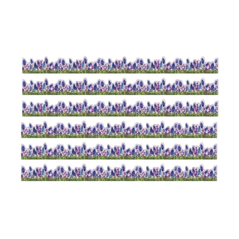 Curiosity Garden Die-Cut Floral Extra Wide Deco Trim&reg;, 37 Feet Per Pack, 6 Packs