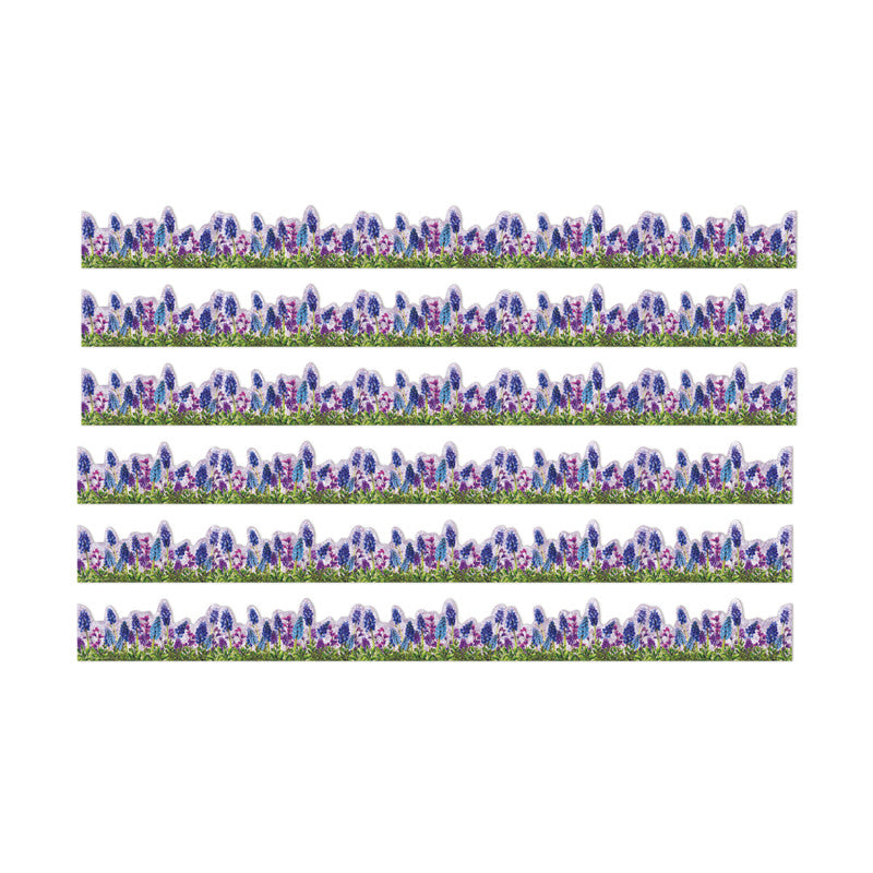 Curiosity Garden Die-Cut Floral Extra Wide Deco Trim&reg;, 37 Feet Per Pack, 6 Packs