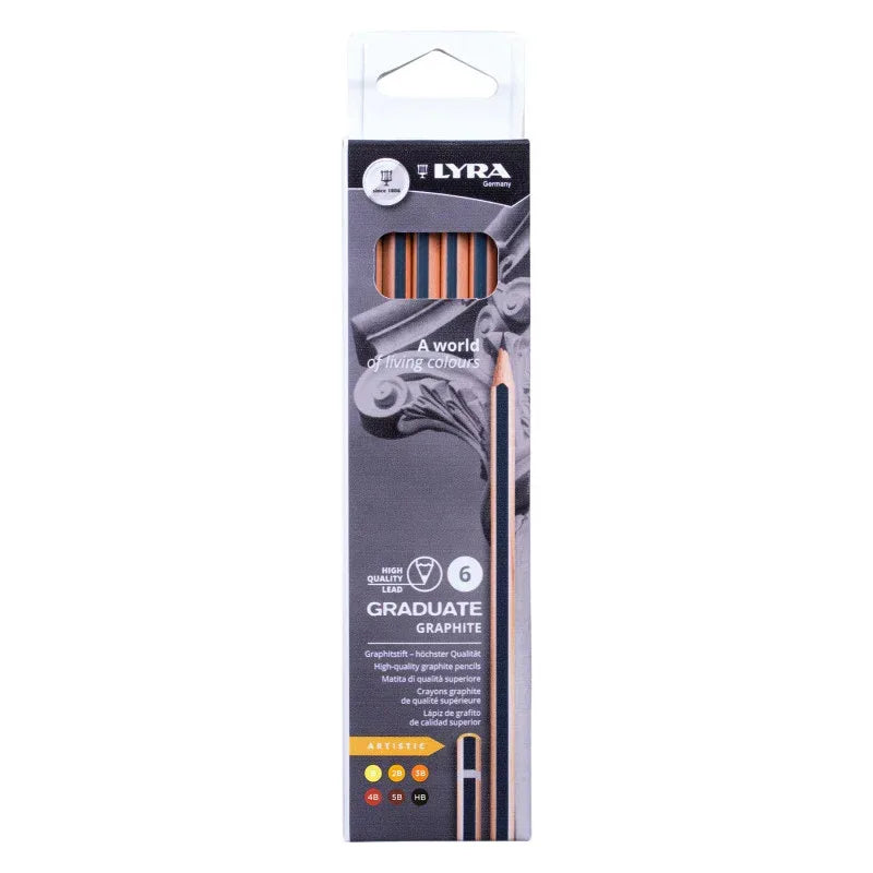 Graduate Graphite Pencil, Artist Set, 6 Pieces