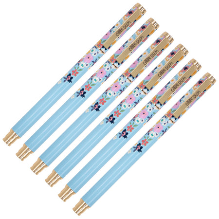 Metal Gel Pen - Ditzy Floral - Pack 6