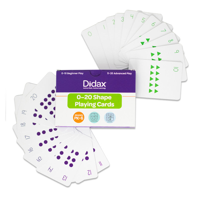 0-20 Shape Playing Cards, 84 Cards