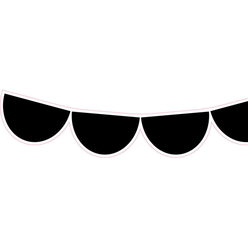 Black Half-Dots EZ Border&trade;, 48 Feet