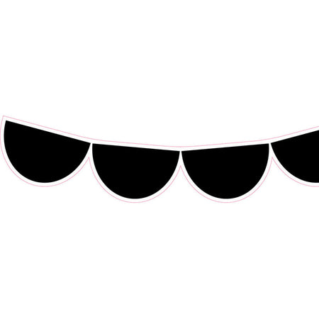 Black Half-Dots EZ Border&trade;, 48 Feet