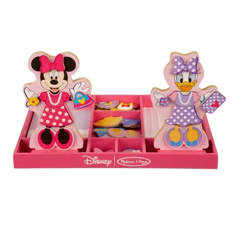 Disney Minnie & Daisy Deluxe Wooden Magnetic Dress-Up Play Set
