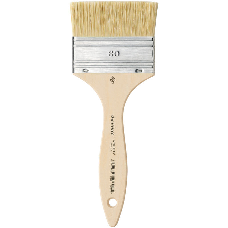 SYNTHETIC Mottler Brush, Natural Hog, Acrylic & Oil, Flat, Series 2429, Size 80