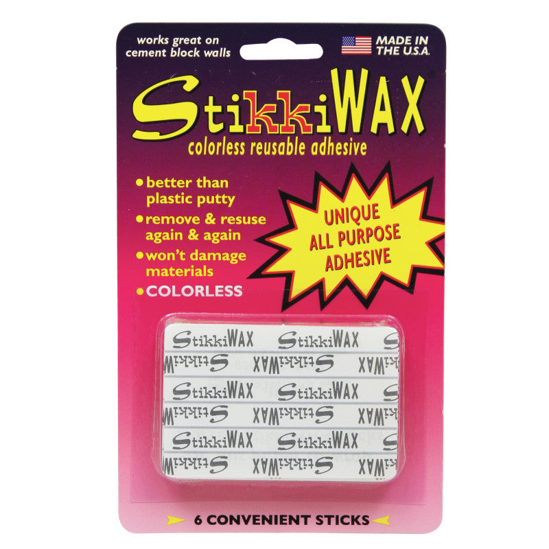 StikkiWAX&trade; Adhesive Bars/Sticks, Pack of 6