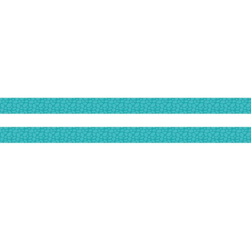 Dino Quest Blue Scales Classroom Border Trim, 24 Strips, 2-Pack