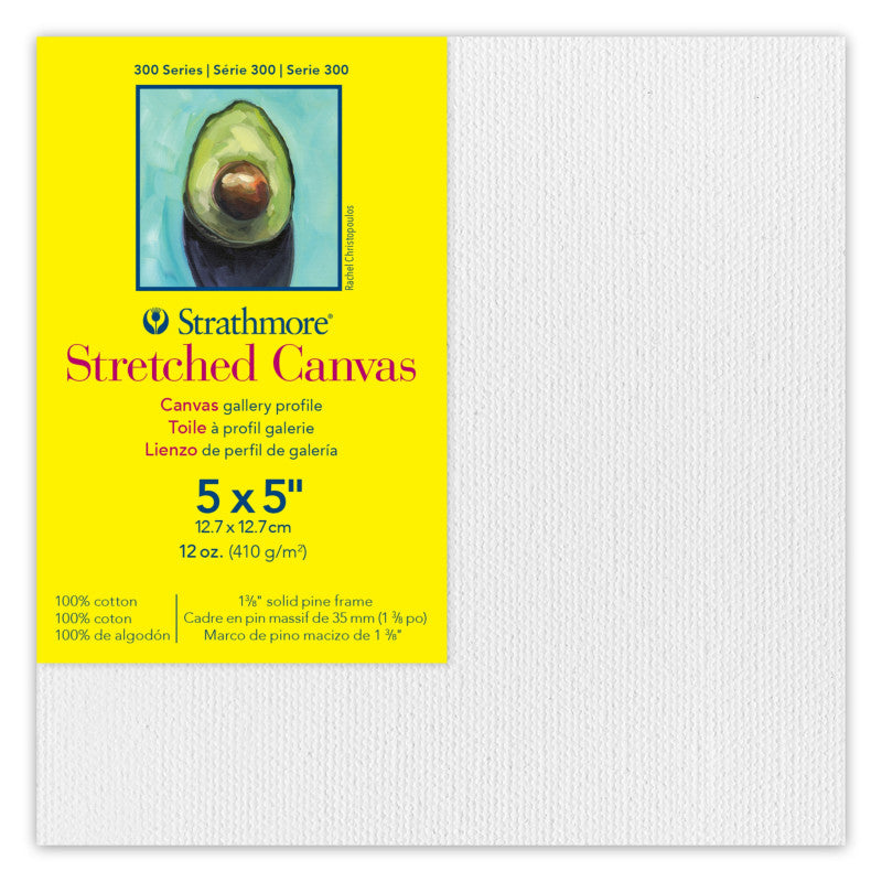 300 Series Gallery Stretched Canvas, 5x5 inch