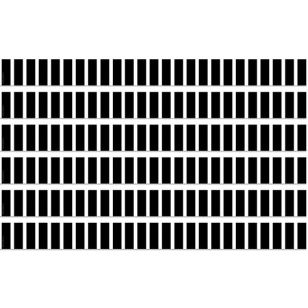 Black and White Vertical Stripes Straight Border Trim, 35 Feet Per Pack, 6 Packs