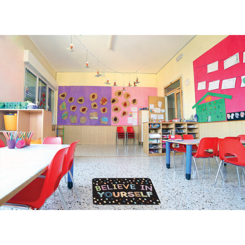 Smart Poly&trade;, The Original Fun Mat&trade;, Welcome Mat, 15.5" x 23.5", Believe in Yourself
