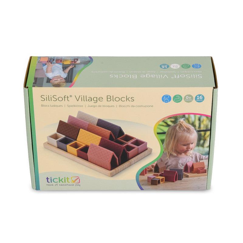 SiliSoftÂ® Village Blocks, Set of 16
