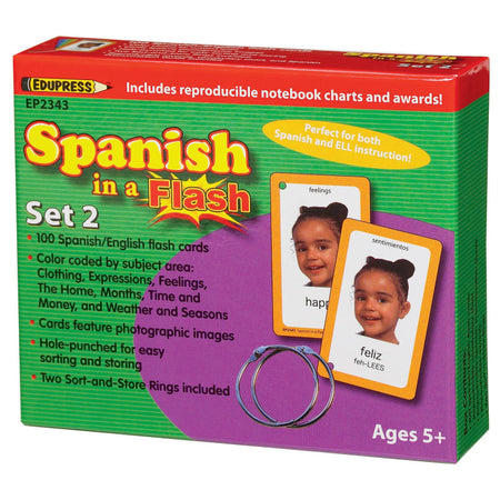Spanish in a Flash&trade; Set 2