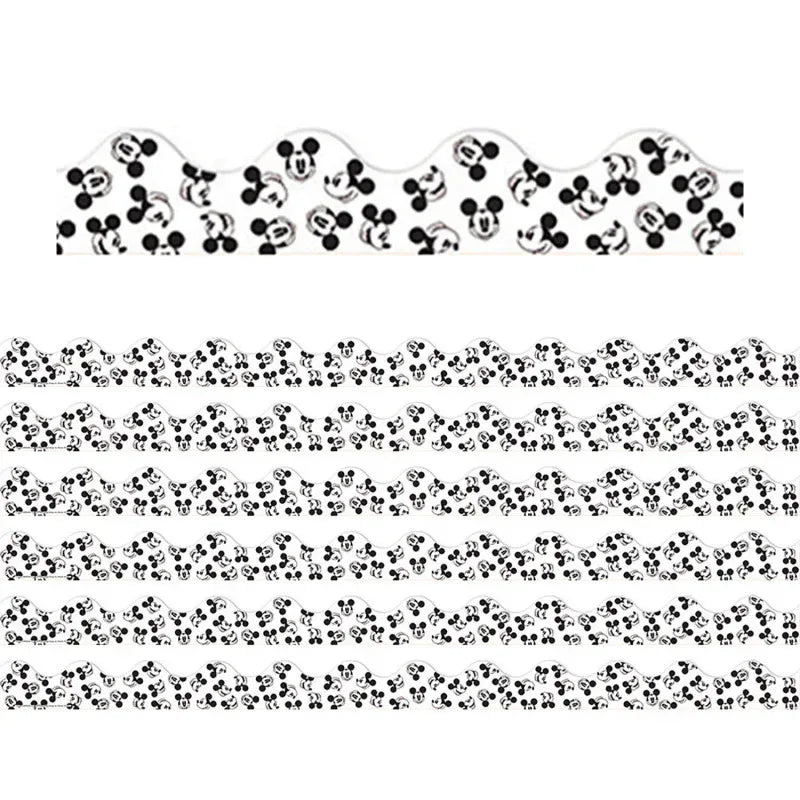 Mickey Mouse&reg; Throwback Tossed Mickeys Deco Trim&reg;, 37 Feet Per Pack, 6 Packs