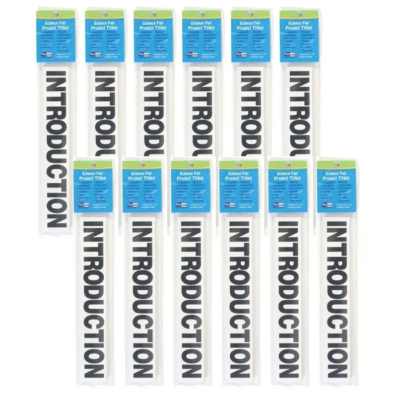 Science Fair Project Titles, Black, 13 Per Pack, 12 packs