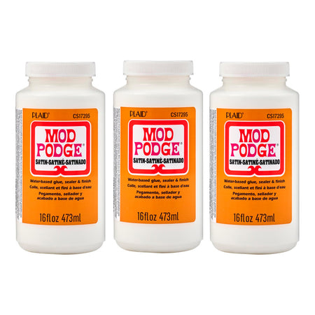 Decoupage Glue, Satin 16oz., Pack of 3