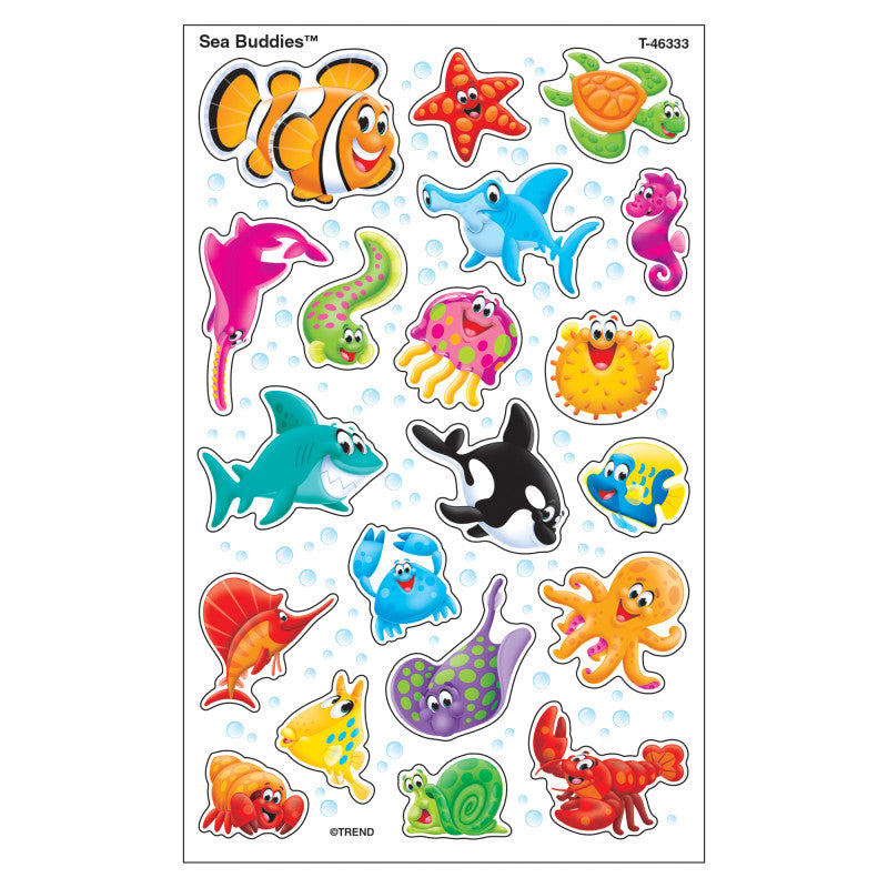Sea Buddies&trade; superShapes Stickers-Large, 160 ct
