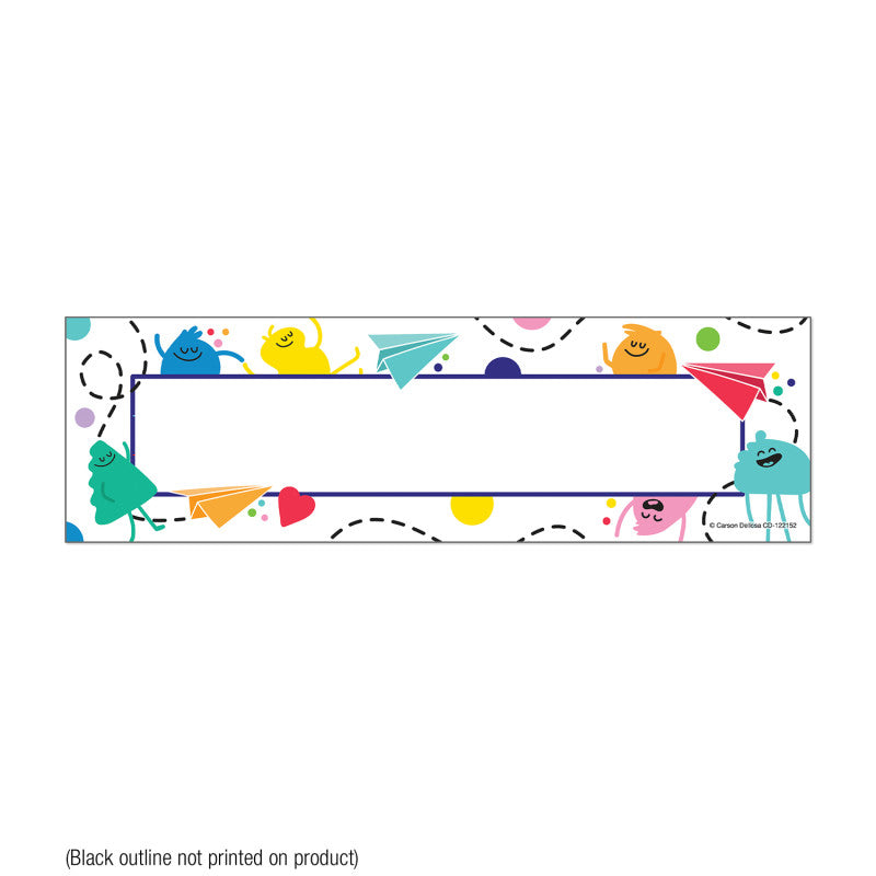 Happy Place Nameplates, Pack of 36