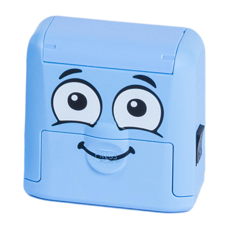 Customizable Kids' Name Stamp Kit for Clothing and Belongings, Blue