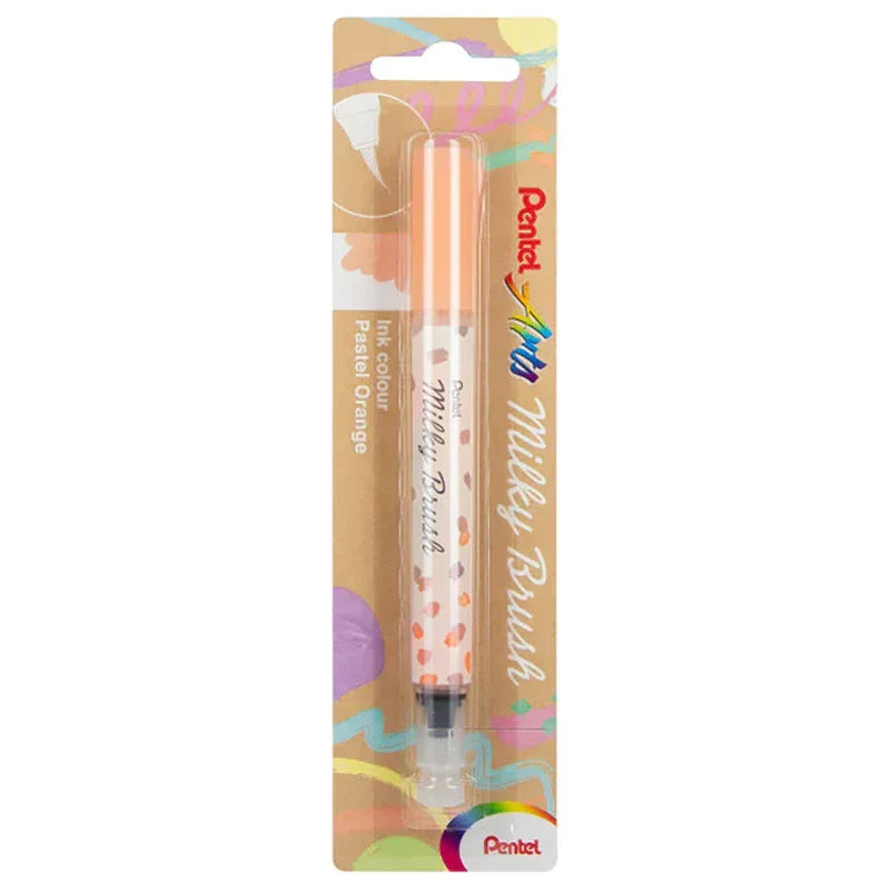 Milky Brush Pen, Pale Orange Ink, 1-Pack