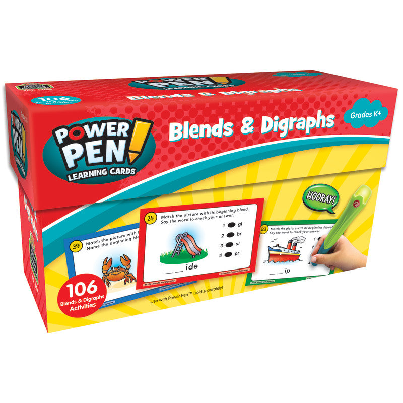 Power Pen&trade; Learning Cards: Blends & Digraphs