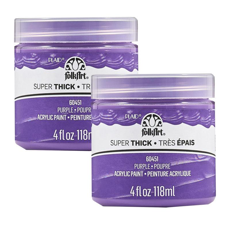 Super Thick Acrylic Paint, 4 oz, Purple, 2-Pack