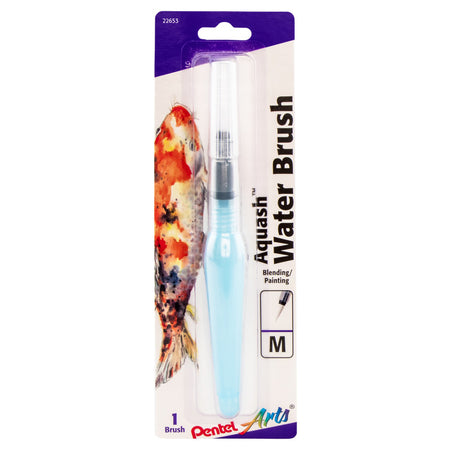 Aquash Water Brush Fine Point, Medium, Peggable Carded