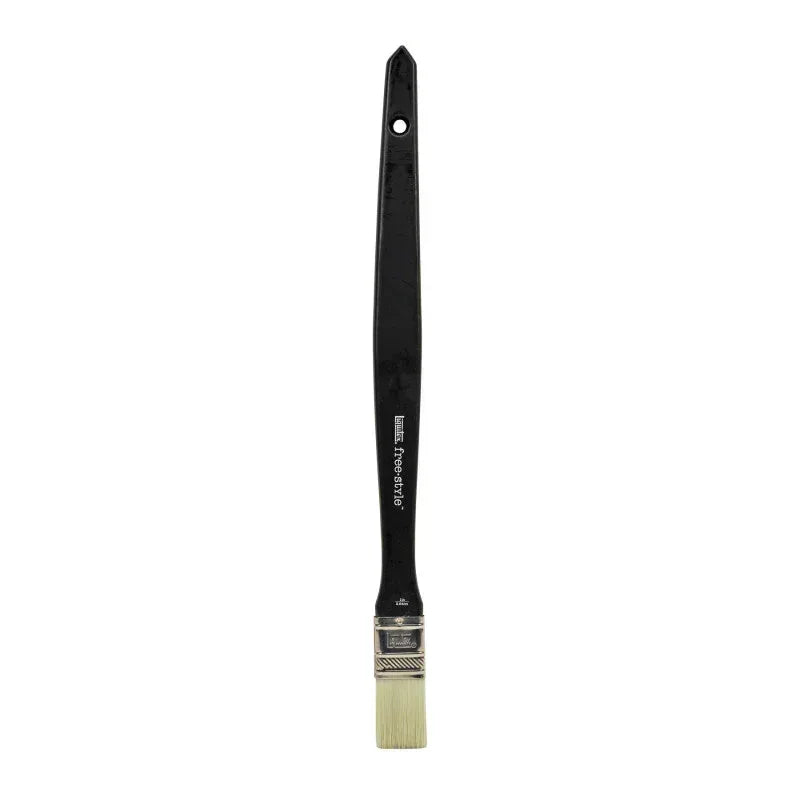 Free-Style Large Scale Broad Flat/Varnish Long Handle Brush, 1"