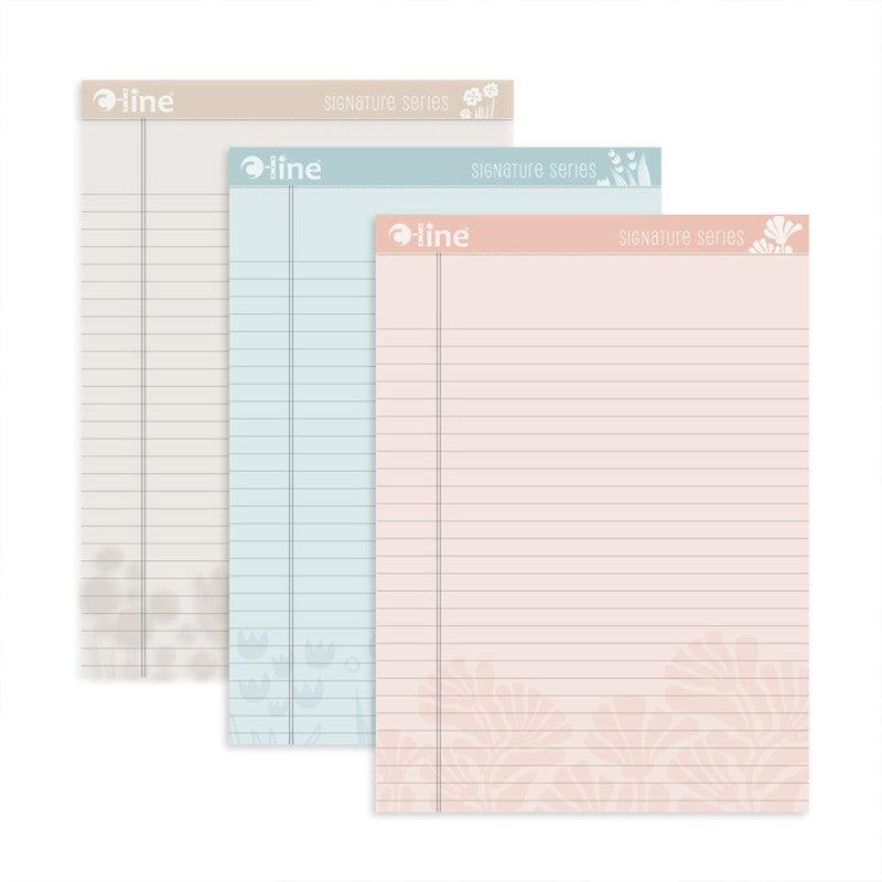 Decorative Legal Pads, 50 Sheets, 8.5" x 11", 3-Pack