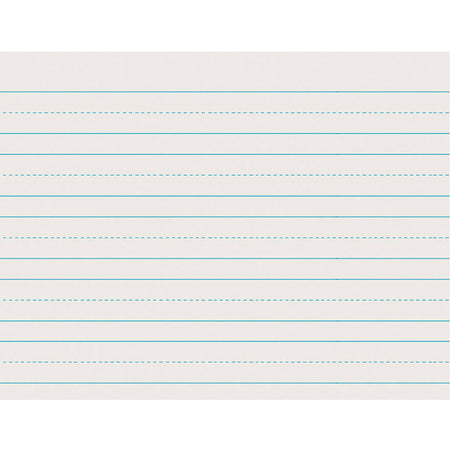 Newsprint Handwriting Paper, Skip-A-Line, Grade 1, 1" x 1/2" x 1/2" Ruled Long, 11" x 8-1/2", 500 Sheets