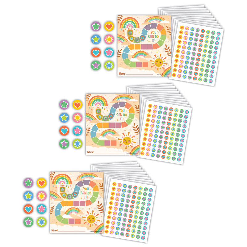Super Star Reward Trackers with Stickers, 3 Packs