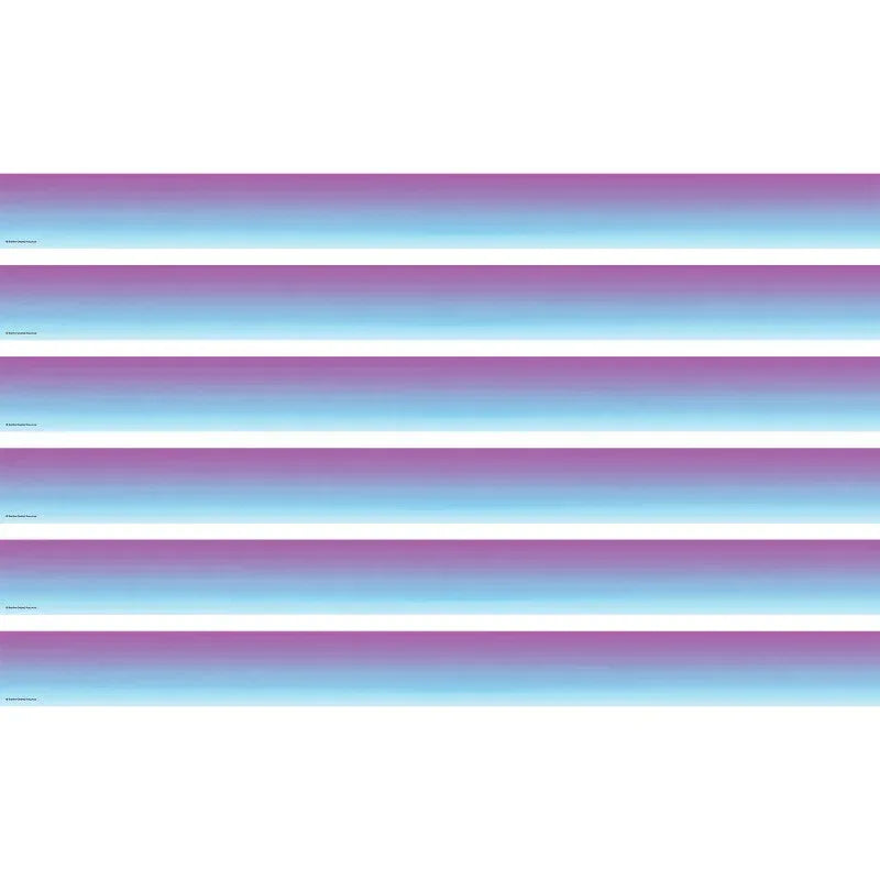Purple and Blue Color Wash Straight Border Trim, 35 Feet Per Pack, 6 Packs