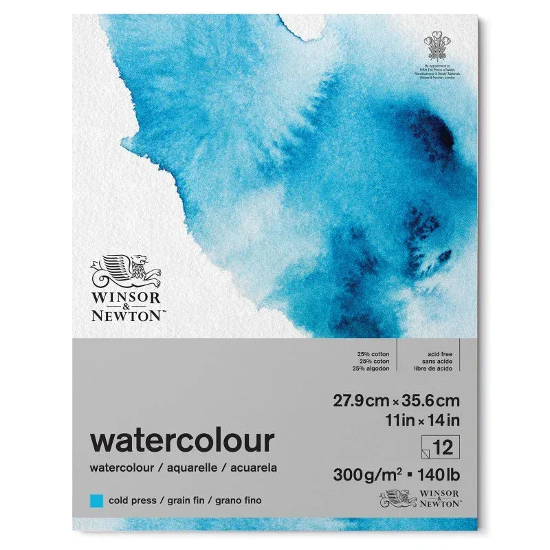 W&N Watercolour Pad 140lb CP - 11x14" (12 sheets)