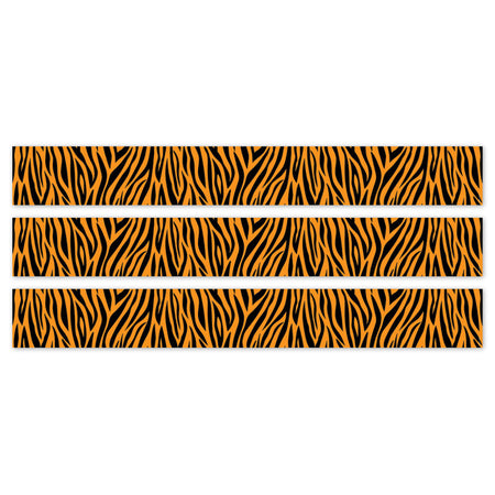 Jungle Friends Tiger Stripes EZ Border, 48 Feet Per Pack, 3 Packs