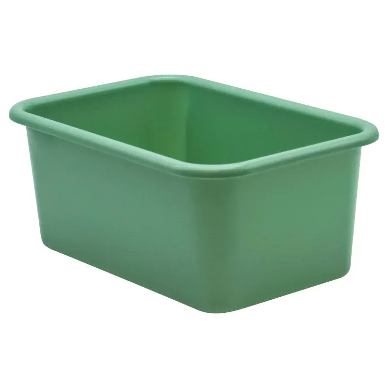 Eucalyptus Green Small Plastic Storage Bin