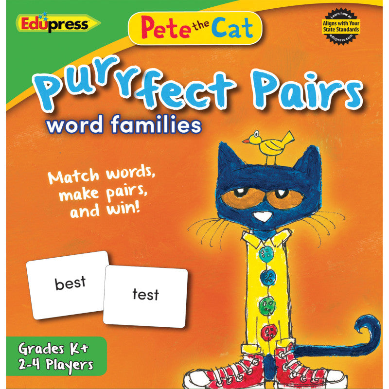 Pete the Cat&reg; Purrfect Pairs Game: Word Families